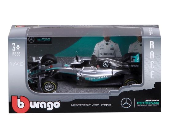 BBURAGO automašīna 1/43 Racing 2016 Mercedes AMG Petronas W07 Hybrid, 18-38026