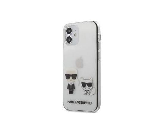 Karl Lagerfeld  iPhone 12 5.4'' PC/TPU Karl &Choupette Cover Transparent