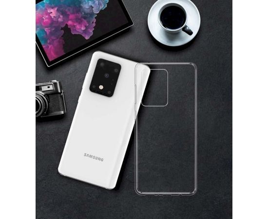 Fusion Ultra Back Case 2 mm Прочный Силиконовый чехол для Samsung G988 Galaxy S20 Ultra / S20 Ultra 5G Прозрачный