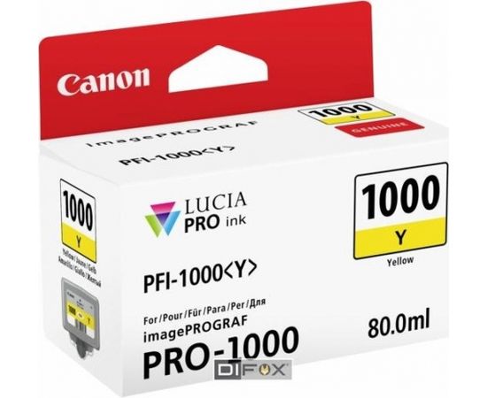 Canon PFI-1000 Y yellow