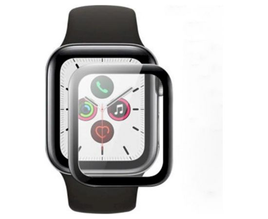 Fusion Nano 9H aizsargstikls pilnam ekrānam Apple Watch 6 40 mm melns