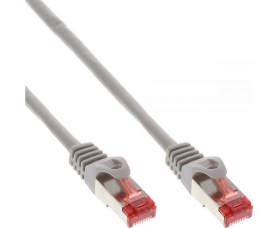 InLine Patchcord sieciowy S/FTP, PiMF, Cat.6, 250MHz, copper, halogen free, szary, 10m (76900)