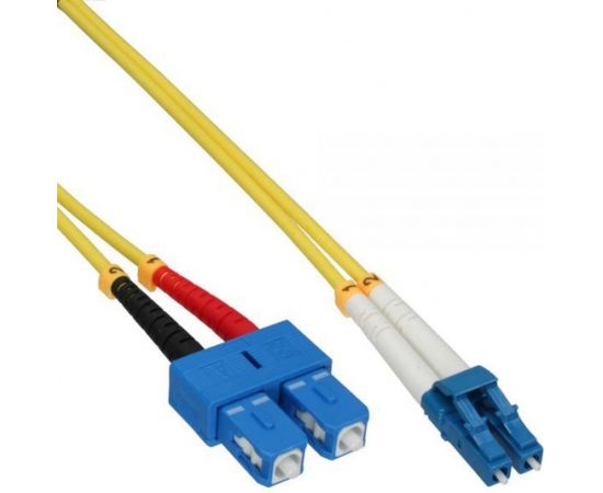 InLine Patchcord światłowodowy LC/SC, 9/125µm, OS2, 2m (88656D)