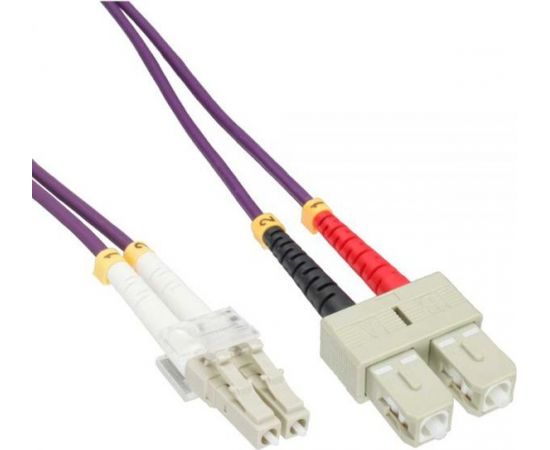 InLine Patchcord światłowodowy LC/SC, 50/125µm, OM4 5m (88645P)