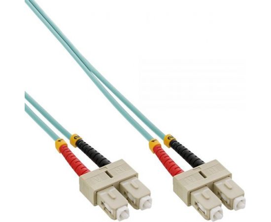 InLine Patchcord światłowodowy SC/SC, 50/125µm, OM3 15m (83515O)