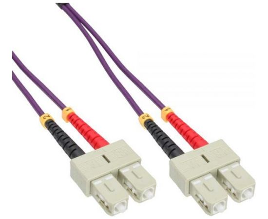 InLine Patchcord światłowodowy SC/SC, 50/125µm, OM4 5m (83505P)