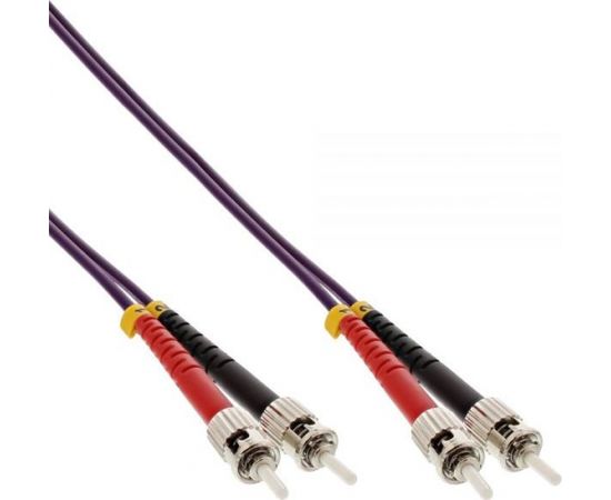 InLine Patchcord światłowodowy ST/ST, 50/125µm, OM4 1m (81501P)