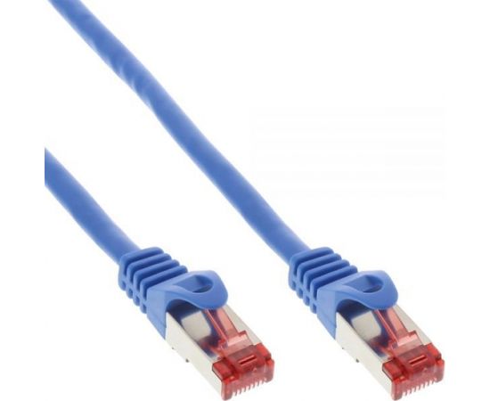 InLine Patchcord S/FTP, PiMF, Cat.6, 250MHz, halogen free, niebieski 7.5m (76907B)