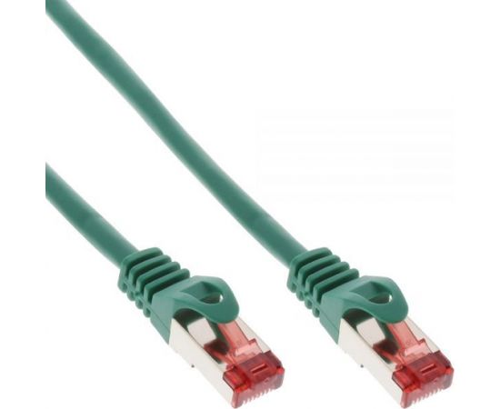 InLine Patchcord S/FTP, PiMF, Cat.6, 250MHz, halogen free, zielony 10m (76900G)