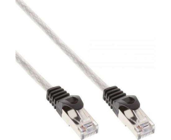 InLine Patchcord SF/UTP Cat.5e, przeźroczysty 25m (72525T)