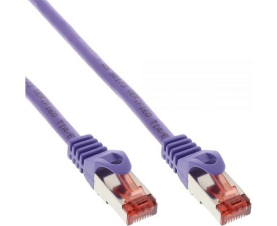 InLine Patchcord S/FTP, PiMF, Cat.6, PVC, fioletowy 15m (76415P)