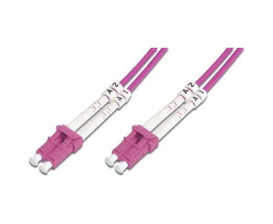 Digitus Patch cord światłowodowy, wielomodowy, OM 4, LC/LC, 5m (DK-2533-05-4)