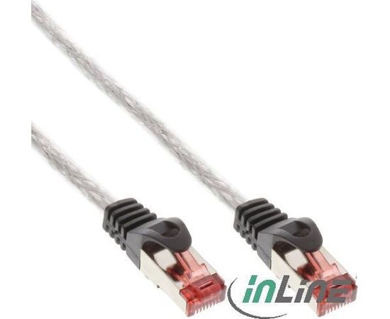 InLine Patchcord, Cat.6, S/FTP, 5m, przeźroczysty (76405T)