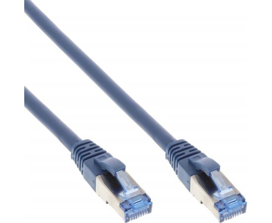 InLine Patch Cable - S / FTP (PiMf) - Cat.6A - 500MHz - Halogen Free - Copper - Blue - 15m (76815B)