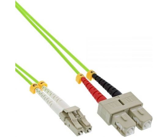 InLine Patchcord światłowodowy Duplex LC/SC, 50/125µm, OM5, 2m (88642Q)