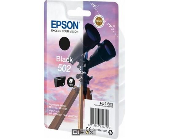 Epson ink cartridge black 502       T 02V1