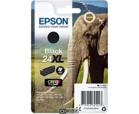 Epson ink cartridge XL black Claria Photo HD T 243     T 2431