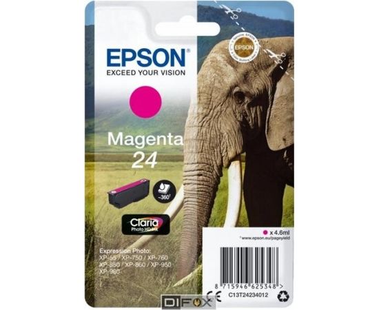 Epson ink cartridge magenta Claria Photo HD T 242     T 2423