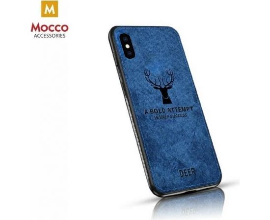 Mocco Deer Case Silikona Apvalks Priekš Apple iPhone XS / X Zils (EU Blister)