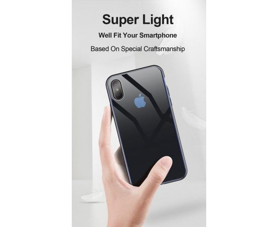 Dux Ducis Light Case Premium Izturīgs Silikona Aizsargapvalks Priekš Apple iPhone 7 / 8 Caurspīdīgi- Zils