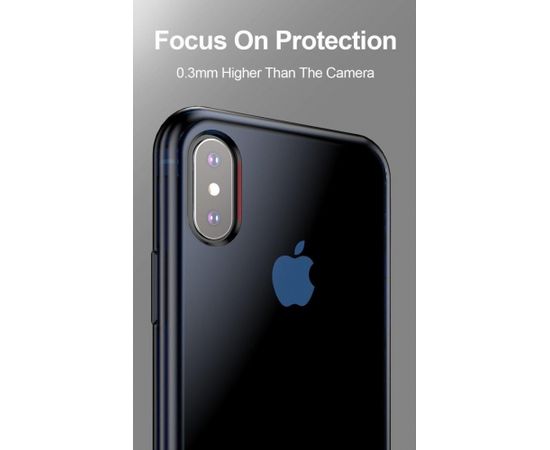 Dux Ducis Light Case Premium Izturīgs Silikona Aizsargapvalks Priekš Apple iPhone 7 / 8 Caurspīdīgi- Zils