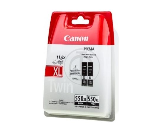 Canon Ink PGI-550PGBKXL Black Twinpack (6431B005)