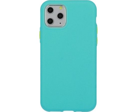 Mocco Soft Cream Silicone Back Case Aizmugurējais Silikona Apvalks Priekš Apple iPhone 12/12 Pro Zaļš