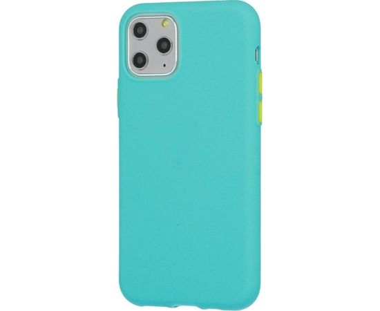 Mocco Soft Cream Silicone Back Case Aizmugurējais Silikona Apvalks Priekš Apple iPhone 12/12 Pro Zaļš