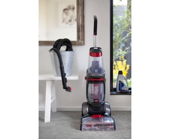 Bissell Carpet Cleaner ProHeat 2x Revolution Corded operating, Handstick, Washing function, 800 W, Red/Titanium, Warranty 24 month(s)