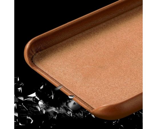 Fusion eco leather aizsargapvalks Apple iPhone 12 / 12 Pro rozā