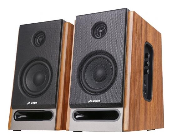 Fenda Multimedia - Speaker F&D R27BT, Bluetooth 5.0, 25Wx2 (RMS), USB, Optical, AUX, remote control, wooden