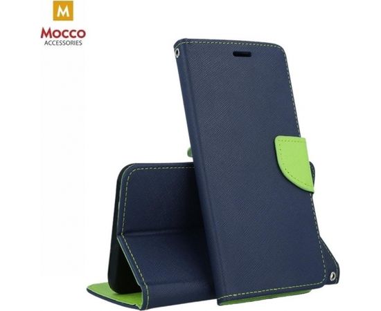 Mocco Fancy Case Чехол Книжка для телефона Apple Iphone 12 / 12 Pro Синий - Зелёный