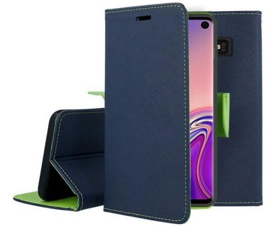 Mocco Fancy Case Чехол Книжка для телефона Apple Iphone 12 / 12 Pro Синий - Зелёный