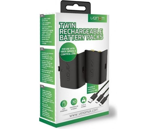 Venom Twin Rechargeable Battery Packs (Xbox Series)