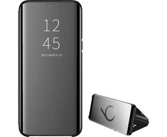 Fusion Clear View case grāmatveida maks Samsung M115 / A115 Galaxy M11 / A11 melns