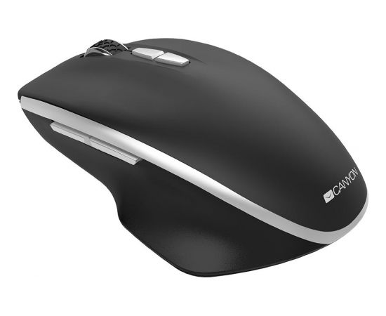 Canyon  2.4 GHz  Wireless mouse ,with 7 buttons, DPI 800/1200/1600, Battery: AAA*2pcs,Black,72*117*41mm, 0.075kg