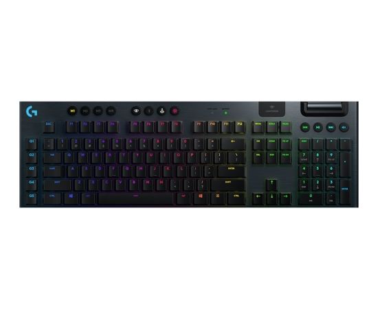 LOGITECH G915 LIGHTSPEED Wireless RGB Mechanical Gaming Keyboard - GL Tactile - CARBON - PAN - 2.4GHZ/BT - NORDIC - TACTILE SWITCH