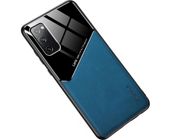 Mocco Lens Leather Back Case Aizmugurējais Ādas Apvalks Priekš Apple Iphone 12 Pro Max Zils