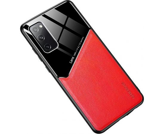 Mocco Lens Leather Back Case Aizmugurējais Ādas Apvalks Priekš Apple Iphone 11 Pro Sarkans