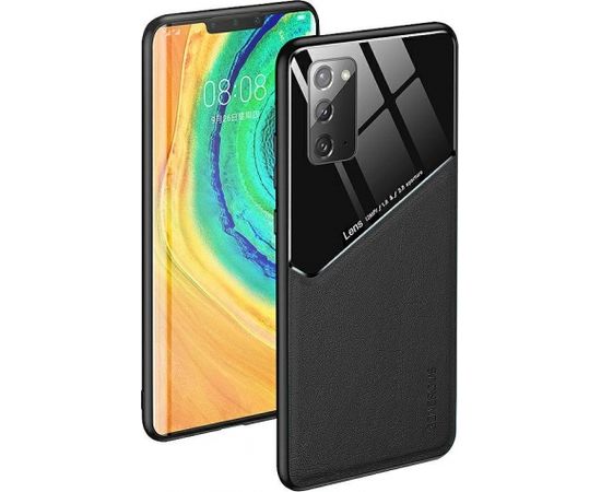 Mocco Lens Leather Back Case Aizmugurējais Ādas Apvalks Priekš Apple Iphone 11 Pro Max Melns