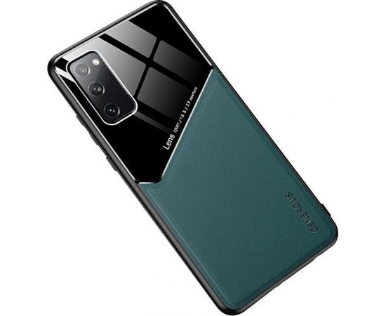 Mocco Lens Leather Back Case Aizmugurējais Ādas Apvalks Priekš Apple Iphone 11 Pro Max Zaļš