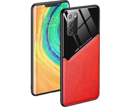 Mocco Lens Leather Back Case Aizmugurējais Ādas Apvalks Priekš Apple Iphone 11 Pro Max Sarkans