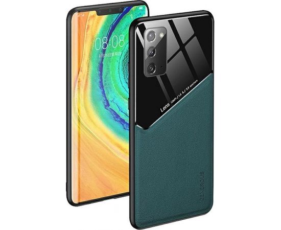 Mocco Lens Leather Back Case Кожанный чехол для Samsung Galaxy A42 5G Зеленый