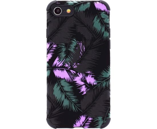 Fusion leaves case silikona aizsargapvalks Samsung A726 / A725 Galaxy A72 / A72 5G melns - violets